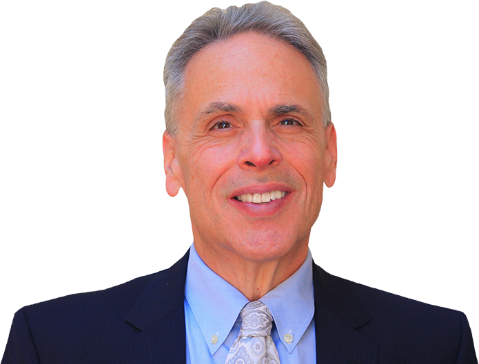Attorney Howard D. Silver working at his desk