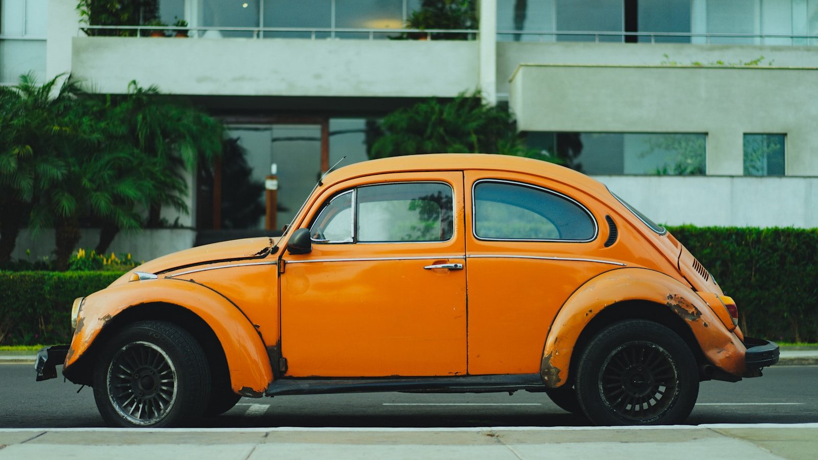 Orange Volkswagen Beetle representing a California lemon law case